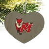 Marist College Secondary Logo Heart Love Wood Christmas Tree Holiday Ornament - 2 of 3