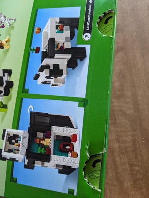 LEGO Minecraft 21245 Le refuge panda, Jouet de Maison Amovible