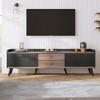 GlasFlength TV Stands and Consoles, Stylish Entertainment Center for Living Room, Modern Design for Classic Interiors, Multicolored,63”*15.75”*22.83" - 3 of 4