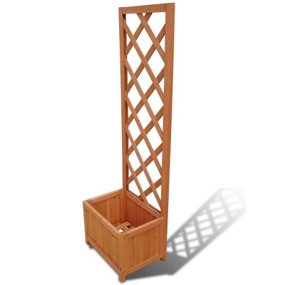 vidaXL Garden Raised Bed PP Anthracite 16.9"x16.9"x13.8"