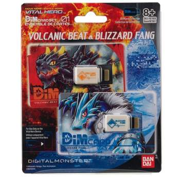 Digimon Vital Hero DIM Card - Volcanic Beat & Blizzard Fang