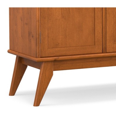 WyndenHall Tierney SOLID HARDWOOD 50 inch Wide Rectangle Mid Century Modern 3 Door Sideboard Buffet in Teak Brown — фото 6