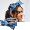 Unique Bargains Women's Double Bow Knot Fashion Headband 1.34 Inch Wide 1 Pc - 2 of 4