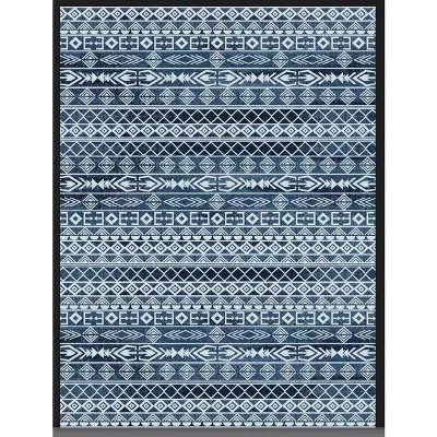 Non-Slip Washable Rug, Abstract Rug for Living Room, Upgraded Rubber Backing Area Rug for Bedroom