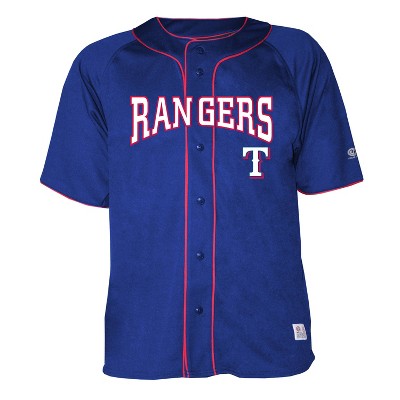 Mlb Texas Rangers Boys' White Pinstripe Pullover Jersey : Target