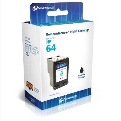Remanufactured Black Standard Single Ink Cartridge - Compatible with HP 64 Ink Series (N9J90AN) - Dataproducts