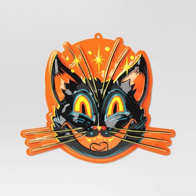 28"x28" Black Cat Vac Form Unframed Wall Sign - Hyde and EEK! Boutique™