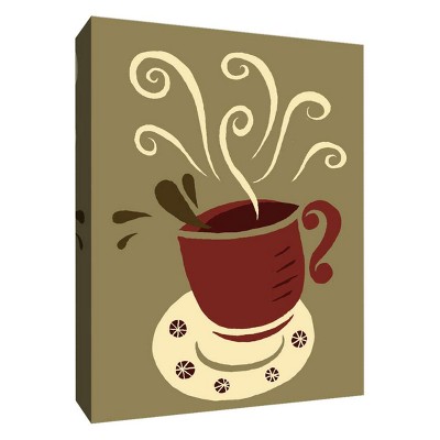 11" x 14" Falling Coffee Decorative Wall Art - PTM Images
