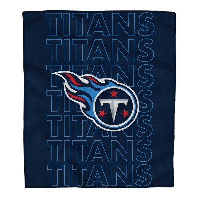 NFL Tennessee Titans Echo Team Wordmark Plush Blanket