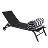 2PCS Seat Cushion Chaise Lounge Replacement Cushion Outdoor Lounge Chair Cushion with Accessory Bag for Patio Funiture Chair Decoration Blue+White - 2 of 4