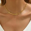 Colorful Beaded Necklace - Freshwater Pearl & Evil Eye Pendant, Stainless Steel 18K Gold Plated Y2K Trendy Jewelry for Women & Teen Girls - 2 of 4
