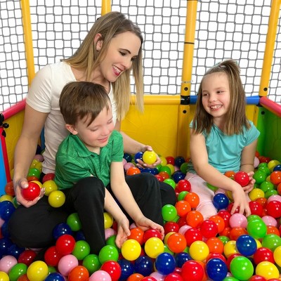 Colorful Plastic Buildable Ball Pit Play Set with Net