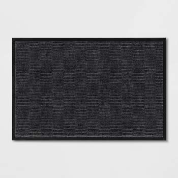 1'6"x2'6" Crochet Utility Doormat Gray - Threshold™