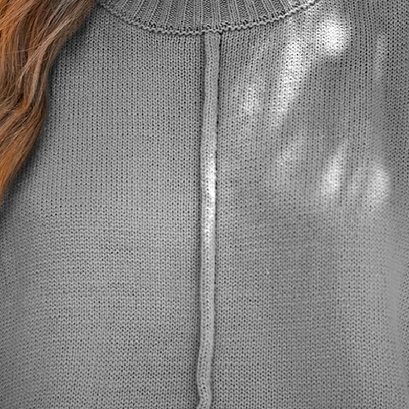 Women's Rib Turtleneck Long Sleeve Sweater - Cupshe, 3 of 6