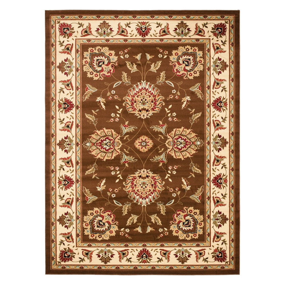 8'x11' Susana Floral Loomed Rug Brown/Ivory - Safavieh