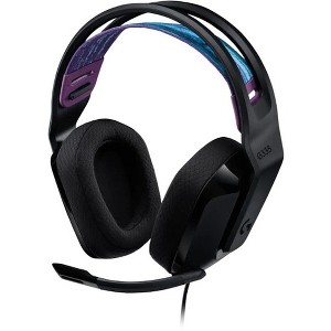 Logitech G335 Wired Gaming Headset - Stereo - Mini-phone (3.5mm) - Wired - 36 Ohm - 20 Hz - 20 kHz - On-ear - Binaural - Ear-cup - 1 of 4