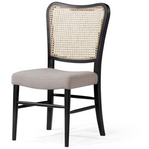Maven Lane Vera Classical Fabric Wooden Dining Chair, Set of 2 - 1 of 4