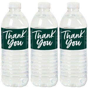 Big Dot of Happiness Emerald Elegantly Simple - Guest Party Favors Water Bottle Sticker Labels - Set of 20 - 1 of 4