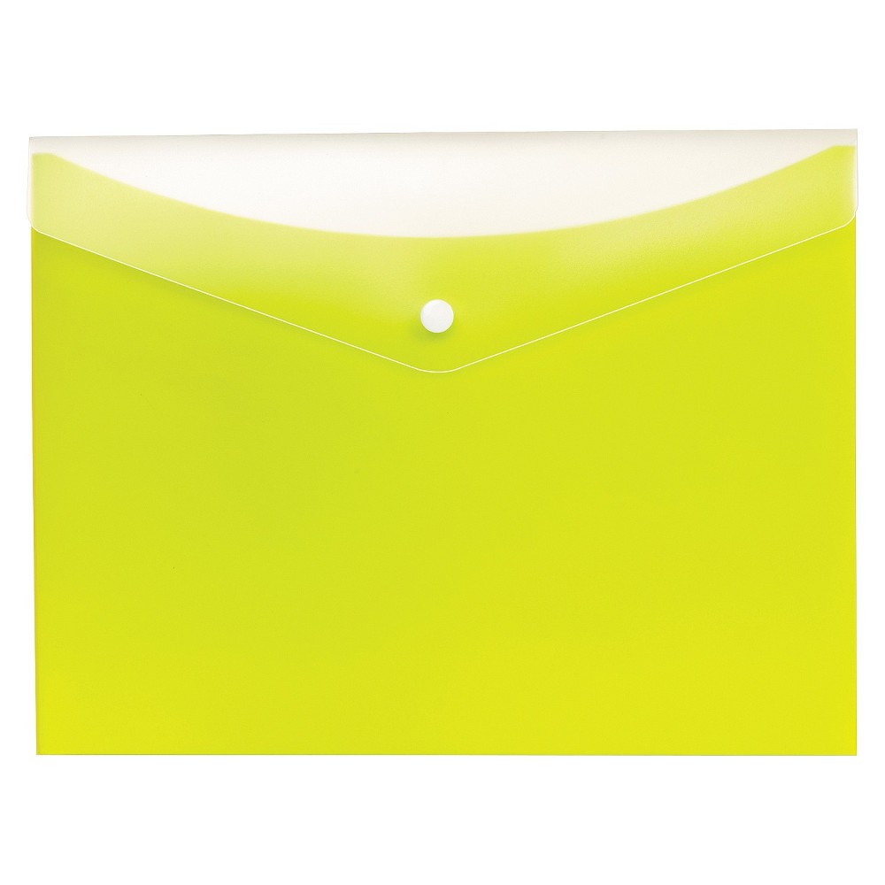 UPC 607972027860 product image for Globe-Weis Poly Snap Envelope Letter - Limeade | upcitemdb.com