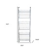 HomeRoots 24" White And Gray Metal Baskets Wall Mounted Cubby Shelf - 3 of 4