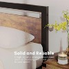 Vintage Industrial Bed Frame with Noise-Free Metal Slats & 13.8" Under-Bed Storage - Tool-Free Assembly - 3 of 4