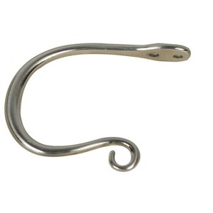 Zinc Curl Drapery Holdback - 6 Finishes - 1 of 1