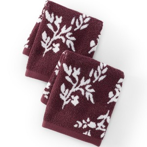Lands' End Cotton Jacquard Hand Towel - 1 of 4