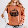 Simply Sage Market Pumpkin Season Sparkles Distressed Lightweight Garment Dyed Sweatshirt - 2 of 3