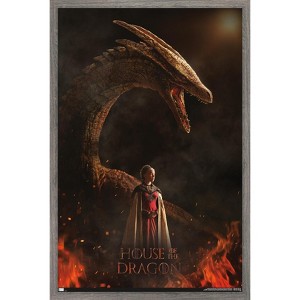 Trends International House of the Dragon - Rhaenyra Dragon One Sheet Framed Wall Poster Prints - 1 of 4