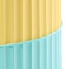 Izod Clubhouse Stripe Aqua Wastebasket - 3 of 3