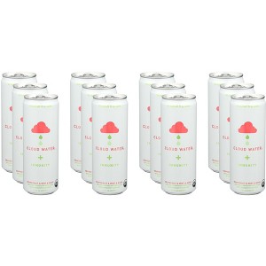 Cloud Water Immunity Organic Grapefruit Mint & Basil Sparkling Water - Pack of 12 - 12 fl oz - 1 of 2