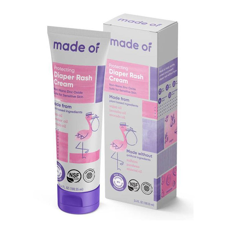 MADE OF Organic Diaper Rash Cream - 3.4 fl oz, 3 of 8