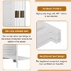 FDW Room Divider 4 Panel Folding Privacy Wooden Screen with 3 Clever Shelves Portable Partition for Home Office or Living Room - 3 of 4