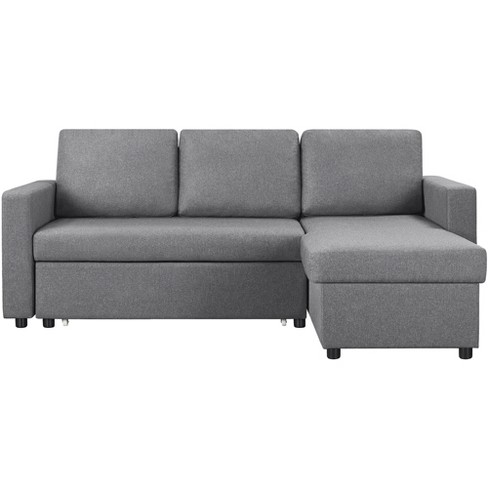 110.6 L-Shaped Sofa with Removable Ottomans and Comfort Lumbar Pillow,  Beige - ModernLuxe