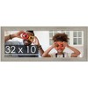 PosterPalooza | 32x10 Wide Barnwood Picture Frame, UV Acrylic, 6 Finishes - Grey, Brown, White, and Black - 2 of 4