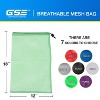 GSE 12x18" Mesh Drawstring Bag with Lock for Baseball, Softball, Tennis, Pickleball Ball, Golf Ball, Beach, Laundry - 3 of 4