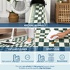 Checkered Area Rug Large Non-Slip Contemporary Floor Carpet, Stain-Resistant Low Pile Rug for Bedroom, Machine Washable Geometric Carpet - 4 of 4