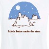 Women's - Peanuts - Life Is Better Under The Stars Short Sleeve Graphic T-Shirt - 2 of 4