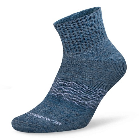 Men's Moisture Control Low Cut Ankle Socks 1 Pack - Azure - Space Dye ...