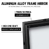 Dovelina Metal Framed Rectangle Mirror Decorative Wall Mirror - 38"x24", Black - 3 of 4