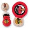 Baby Fanatic Wood Rattle 2 Pack - NHL Chicago Blackhawks Baby Toy Set - image 2 of 4