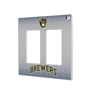 MLB National League Teams Linen Hidden-Screw Light Switch Plate for Double Rocker - 1 of 4
