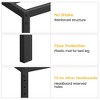 6 to 14 Inch Bed Frame with Under Bed Storage, Heavy Duty Metal Platform - Easy Assembly, No Box Spring Needed, Black - 4 of 4