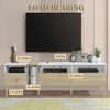 KIGFTSOD Modern TV Stand with 3 Drawers & Open Shelves – Media Console for TVs up to 80'', Color-Matching Entertainment Center for Living Room - 3 of 4