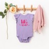 The Juniper Shop 14th Feb Stars Puff Print Baby Flutter Sleeve Bodysuit - 2 of 3