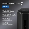 NETGEAR RS300-100NAR Nighthawk RS300 Tri-Band WiFi 7 Router, Wireless Speed Up to 9.3 Gbps, Covers Up to 2500 Sq. Ft., Black - Certified Refurbished - 2 of 4
