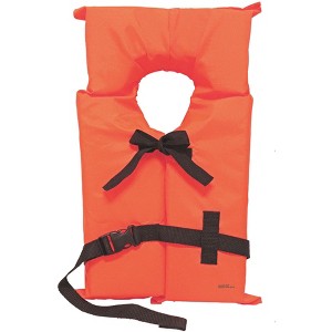Hardcore Coast Guard approved life jackets. Type II keyhole life vest in classic May West style. Compliance flotation device. - 1 of 2