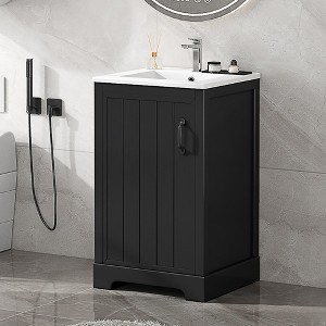 MOEPISY 20 inch Bathroom Vanity with Sink, Bathroom Cabinet with Soft Closing Door, Storage Rack and Adjustable Shelve - 1 of 4