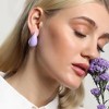 SOHI Women's Lavender The Medium Teardrop Stud Earrings - 3 of 4