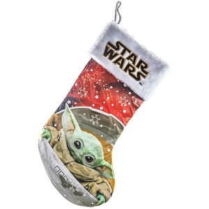 Kurt Adler Star Wars The Child Baby Yoda Christmas Stocking, 19" - 1 of 4